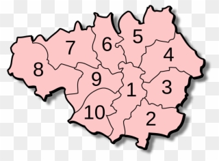 England Greater Manchester Numbered - Greater Manchester Clipart