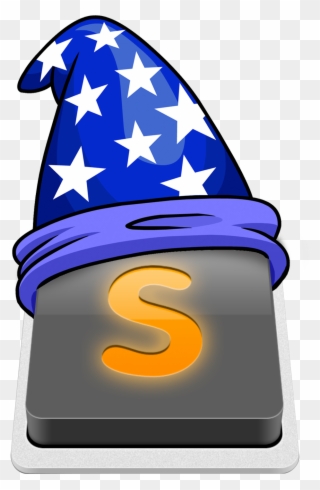 Sublime Text 3 Wizardry - Wizard Hat Png Clipart