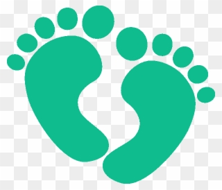 Steps Towards Health - Cute Baby Feet Clip Art - Png Download