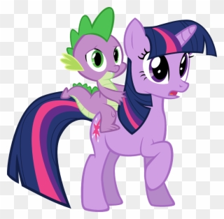Twilight Vector Mlp Spike - My Little Pony Spike And Twilight Clipart