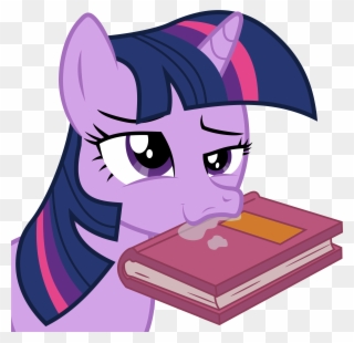 My Little Pony - Twilight Sparkle Eating Books Clipart