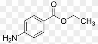 Benzocaine Condoms - Ethyl 4 Aminobenzoate Structure Clipart