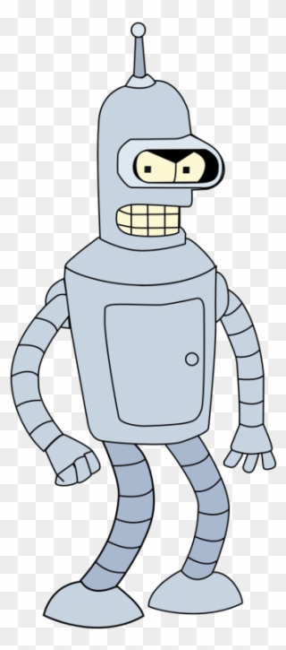 This Png File Is About Cartoon , Bender , Animation - Bender Futurama Transparent Clipart