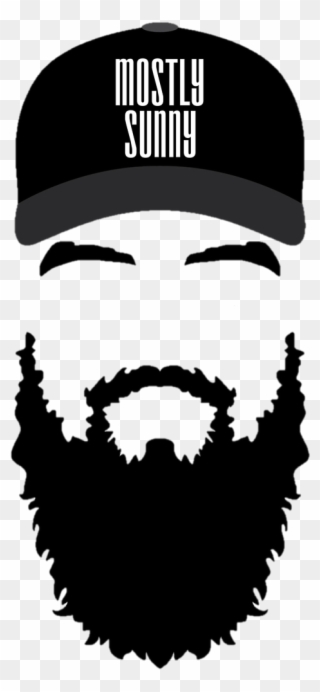 Beard Silhouette Png - Black Man Beard Vector Clipart