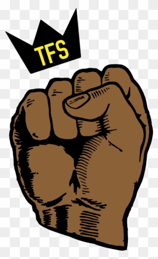 Black Power Fist Drawing Clipart