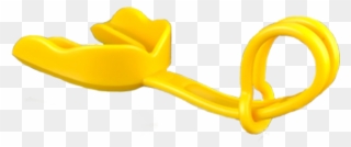 Yellow W/strap Ei Mouth Guard - Plastic Clipart