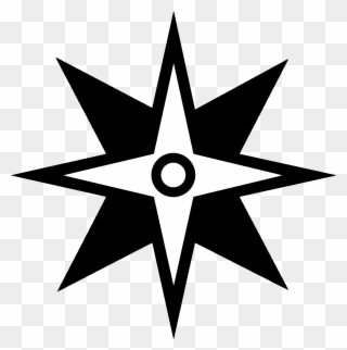 Unified Nasaran Federation - Black 8 Pointed Star Clipart