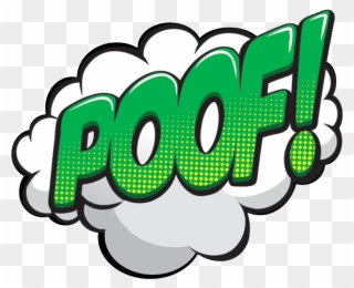 Poof Sticker - Comic Poof Clipart