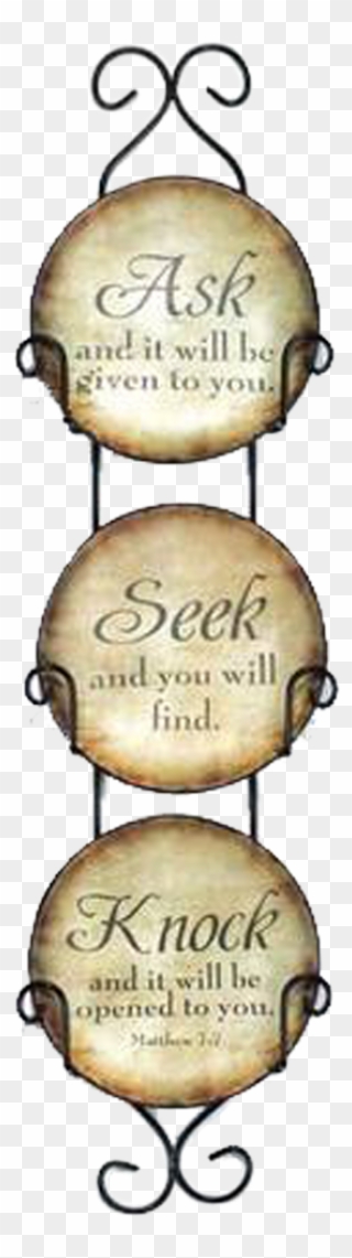 Ask Seek Knock - Ceramic Clipart - Full Size Clipart (#3941512 ...