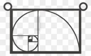 Fibonacci Spiral Pendant Mod Corner Clasps X2 - Arch Clipart