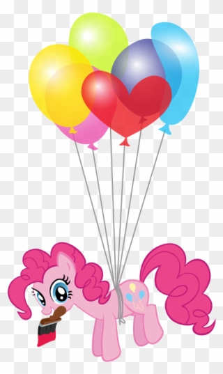 Artist Trueacti Balloon - Pinkie Pie With Balloons Clipart