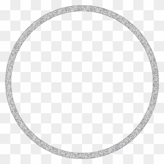 #circle #silver #silvercircle #glitter #frame #circleframe - Silver Glitter Circle Frame Png Clipart