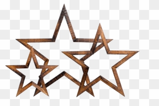 The Heritage Star - Star With Black Outline Clipart