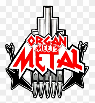 Organ Meets Metal - Illustration Clipart