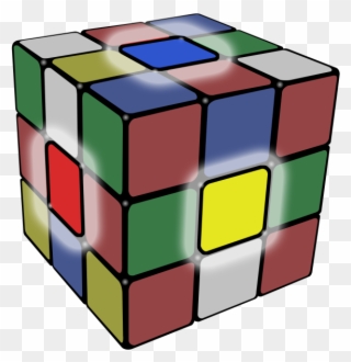 Rubix Cube Png - Center Piece Rubiks Cube Clipart