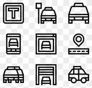 Taxi Service - Printed Materials Icon Clipart