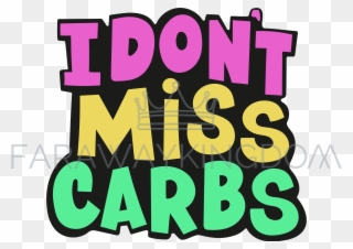 No Carbs Health Nutrition Problem Vector Illustration - Poster Clipart