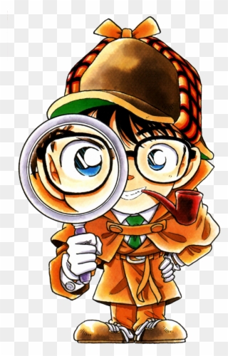 El Plan Lector - Detective Conan With Magnifying Glass Clipart
