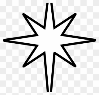 North Star Coloring Page Coloring Page Cvdlipids - Nativity Star Clipart
