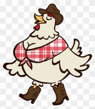 A Dolly Parton - Fat Hen Cartoon Clipart