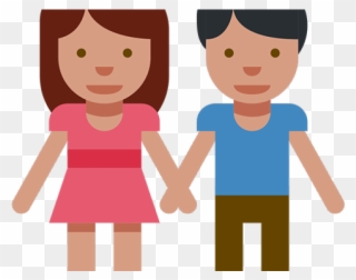 Hand Emoji Clipart Emogi - Emoji Boy And Girl Png Transparent Png