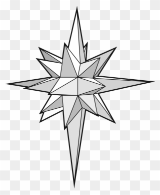 Star Drawing At Getdrawings - 3d Star Of Bethlehem Clipart