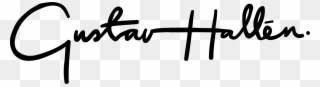 Gustav Hallén - Calligraphy Clipart