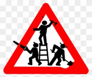 Clipart Baustelle - Road Signs Men At Work - Png Download