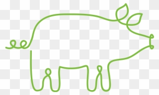 Supplements - Continuous Line Drawing Pig Clipart