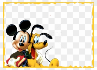 Free Png Best Stock Photos Mickey And Pluto Kidsframe - Mickey Mouse Frame Png Clipart