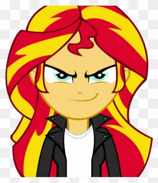 Ngrycritic, Clothes, Equestria Girls, Evil Grin, Female, - Mlp Sunset Shimmer Evil Clipart