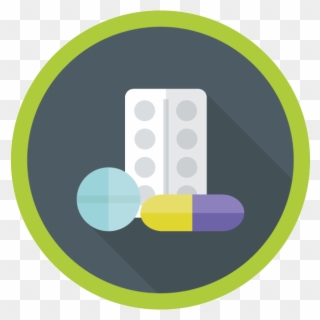 Pharmaceutical Waste - Circle Clipart