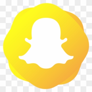 Png Icon Design Elemet And - Round Snapchat Icon Png Clipart