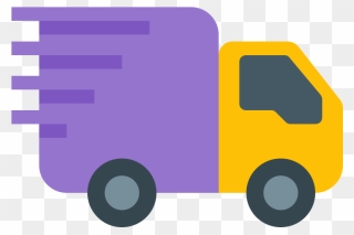 Icons8 Flat In Transit - Truck Icon Flat Png Clipart