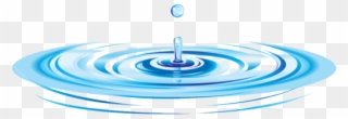Water Ripple Blue Transparent - Circle Clipart