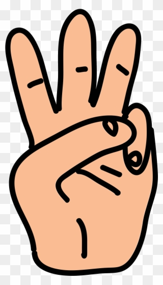 Snap Fingers Clip Art - Three Fingers Clip Art - Png Download