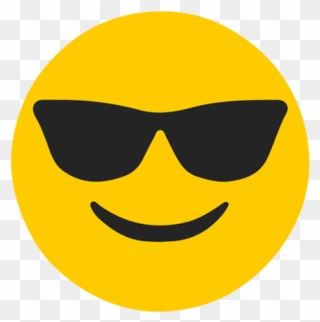 Sunglasses Decal - Sunglasses Emoji Transparent Clipart