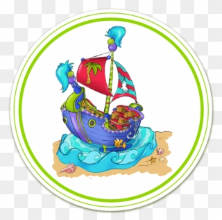 The Moodsters Good Ship Boo-hoo Ride Design Sketch - Circle Clipart