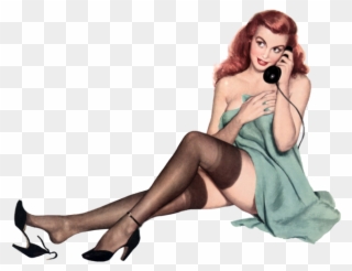66170440 1288879971 13 66170382 1288879848 05 66170121 - Pin Up Girl On The Phone Clipart