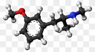 3-methoxymethamphetamine Molecule Ball - Methamphetamine Ball And Stick Clipart