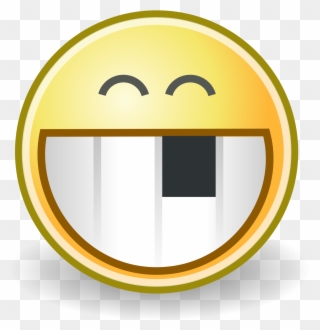 File Face Badtooth Wikimedia Commons Open - Smiley With Missing Tooth Clipart