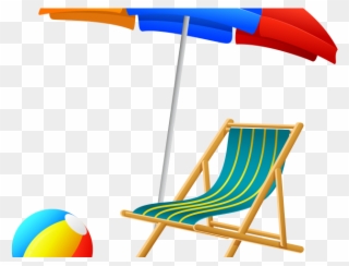 Adirondack Beach Chair Source - Beach Umbrella Clipart Transparent - Png Download