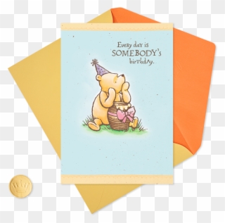 Disney Winnie The Pooh Special Somebody Birthday Card - Greeting Card Clipart