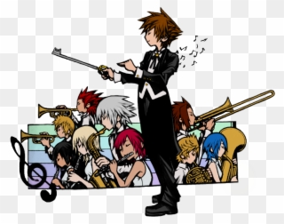 Here It Is The Lineart Belongs To Tetsuya Nomura - Kingdom Hearts First Breath Concert Clipart