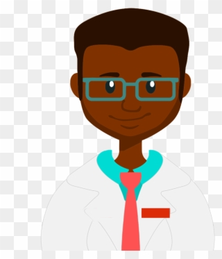 Hygienist With Teeth Admin Champion - African American Doctor Clipart - Png Download
