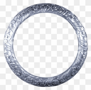Silver Picture Frame Png - Round Silver Frame Png Clipart