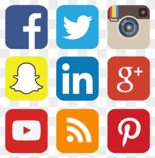 Webinar Social Media Juni 2016 Trekksoft - Fb Linkedin Twitter Instagram Clipart