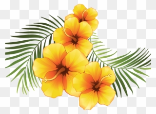 Exotic Clipart Moana - Transparent Tropical Flower Clipart - Png Download