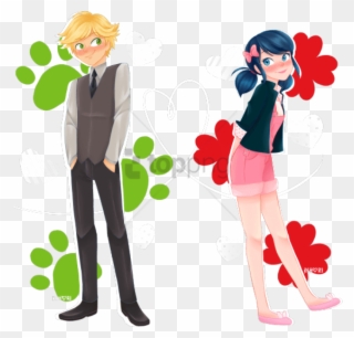 Free Png Download Adrien Agreste/marinette Dupain-cheng - Marinette Miraculous Ladybug Drawing Clipart