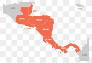 2100 X 1077 17 - Central America Map Simple Clipart
